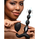 Shock-Beads 80X Vibrating & E-Stim Silicone Anal Beads
